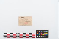 Etikett zu Bronzemehrkopfnadel (NHMW-PRAE-024482)